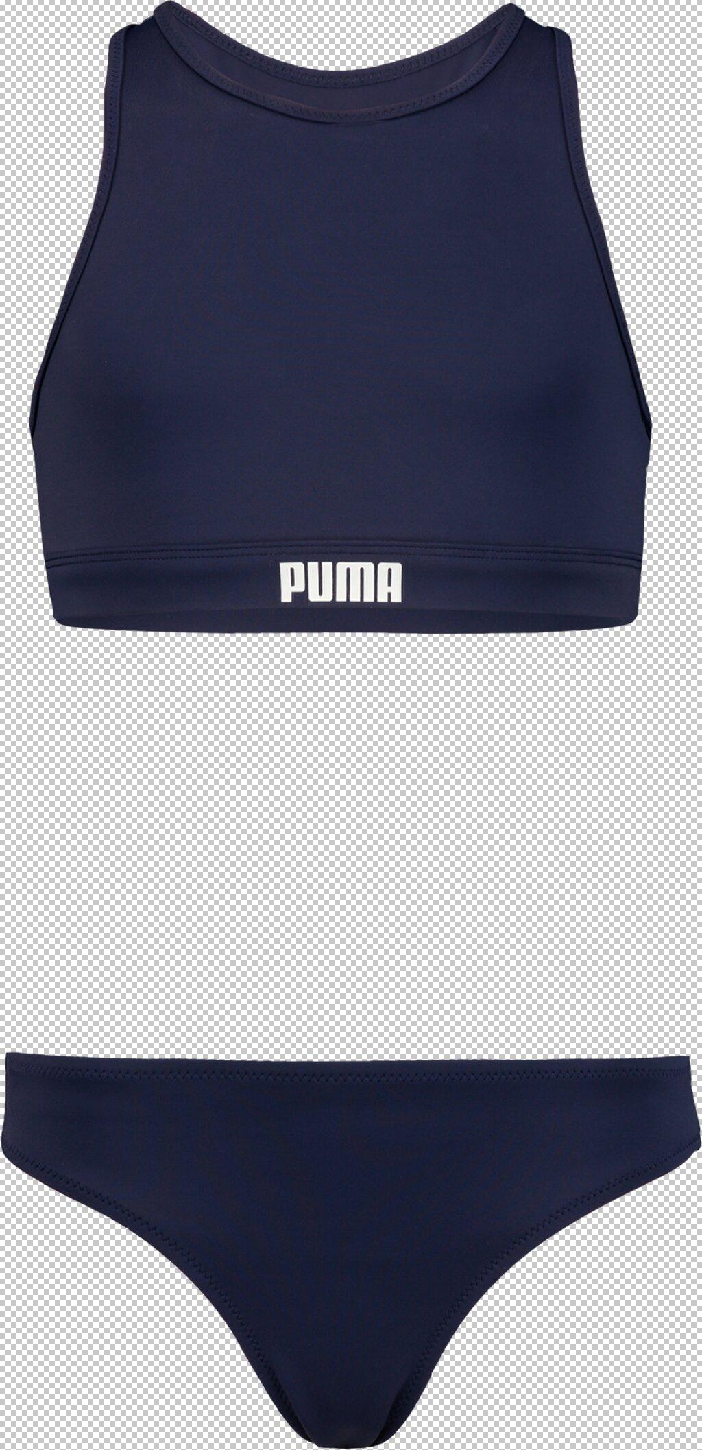 PUMA Kinder Badeanzug SWIM GIRLS RACERBACK BIKINI SE 164 in Blau