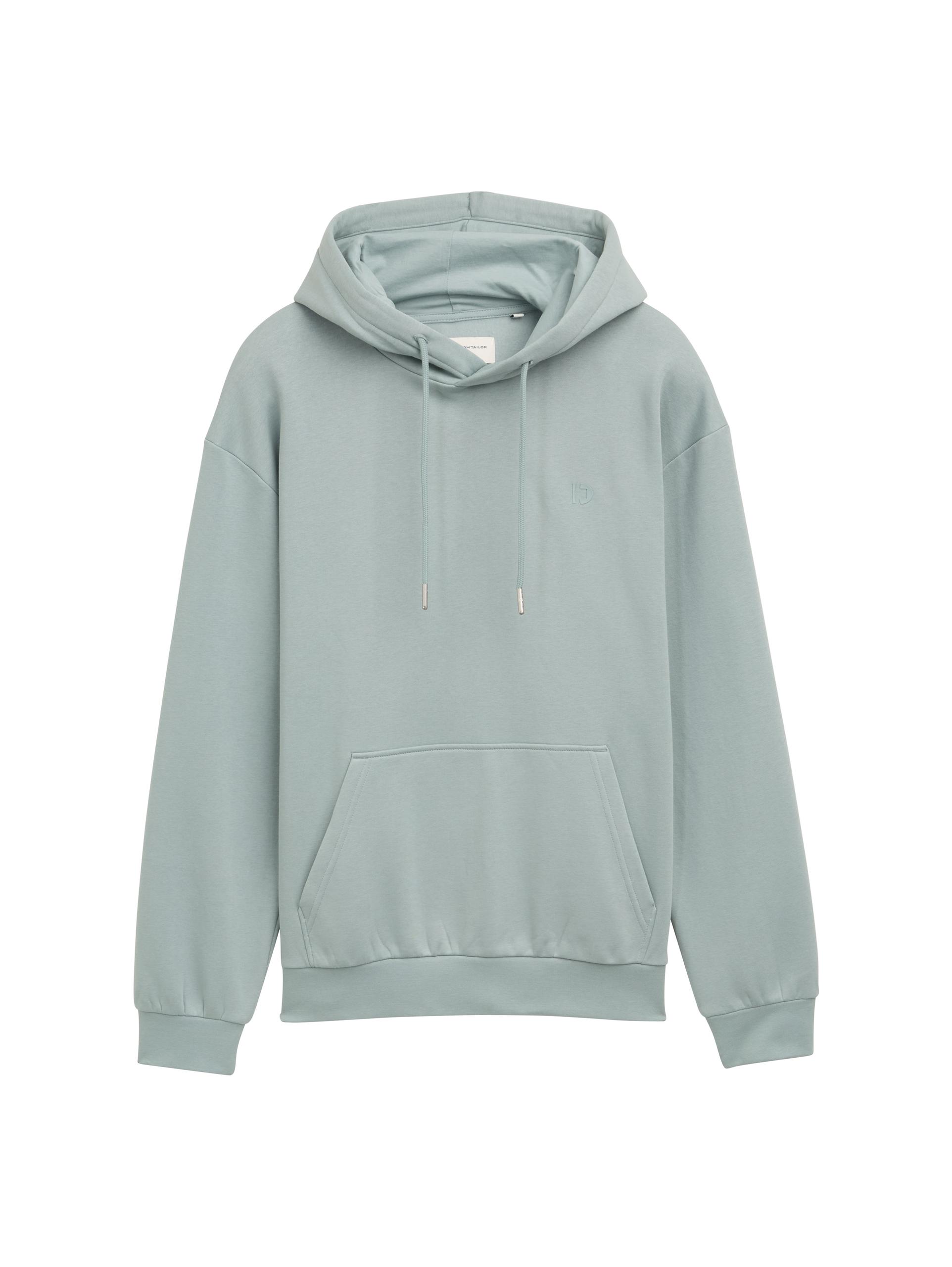 Hoodie Sweatshirt mit Logo-Print XXL Regular Fit - Light Ice Blue