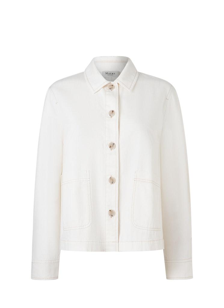 Jacke Web Weiß
