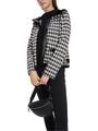 Chickcheck-Jacke mit Kapuze 42 - Black And White