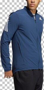 ADIDAS Herren Trainingsjacke "Aeroready 3-Stripes Jacket" M in Blau