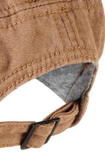 Military Cap aus reiner Baumwolle OS - Sepia Brown