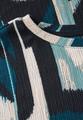 Gemustertes Crinkle Shirt 38 - Tide Blue