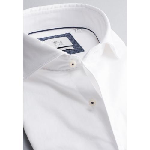Soft Luxury Shirt Twill Langarm 44/Langarm - 67cm SLIM FIT - Weiß