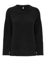 ONLPETRA LS LOOSE O-NECK CC KNT XS Locker geschnitten - Black