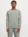 JJEHILL KNIT CREW NECK NOOS XL Structure Fit - Iceberg Green