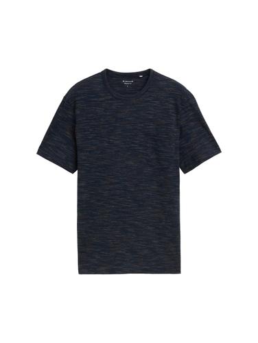 T-Shirt mit Brusttasche L Regular Fit - Navy Multi Inject