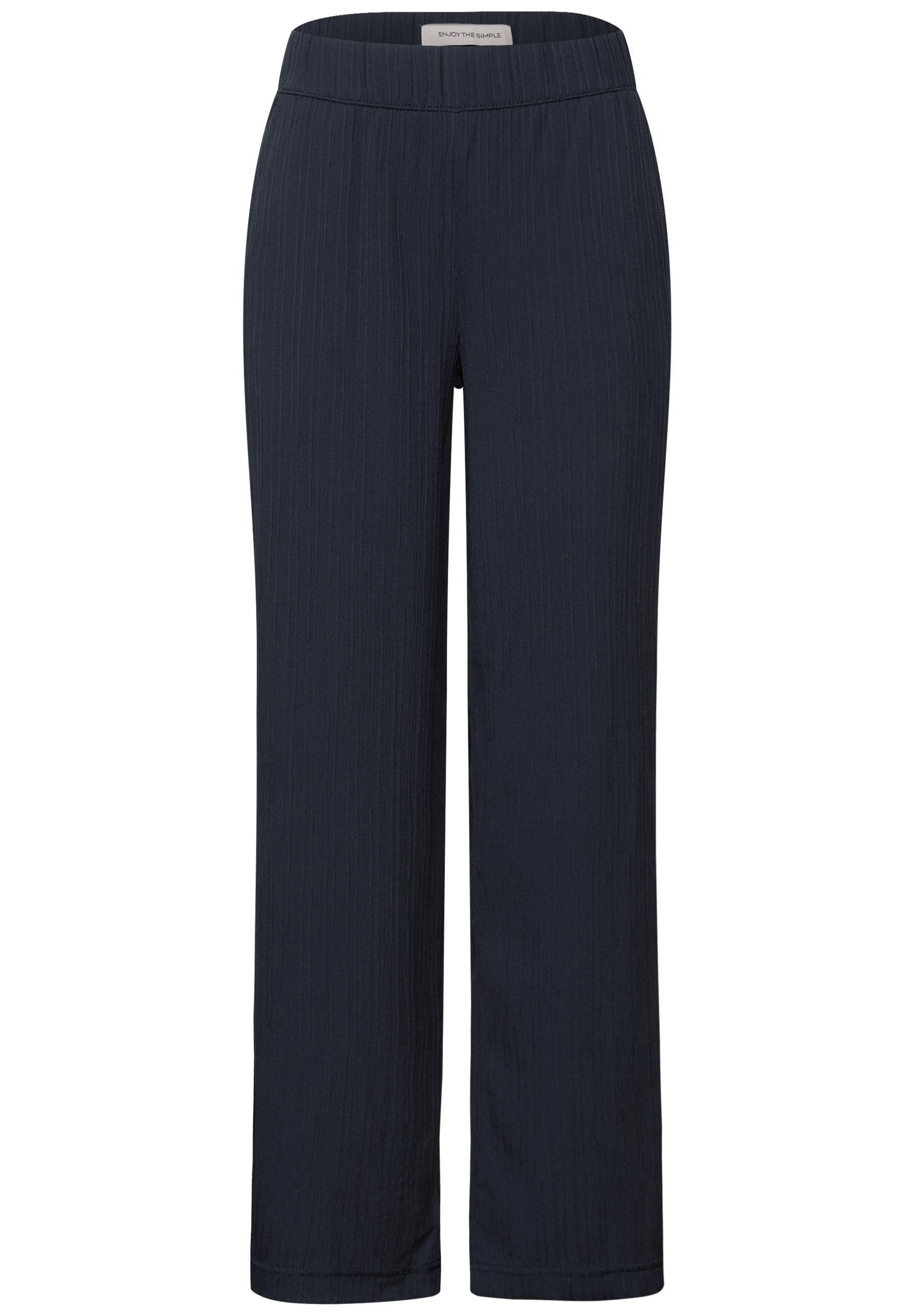 Wide Leg Crinkle Hose 36/30 - Deepwater Blue