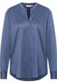Satin Shirt Bluse Satingewebe Langarm Blau 38/Langarm