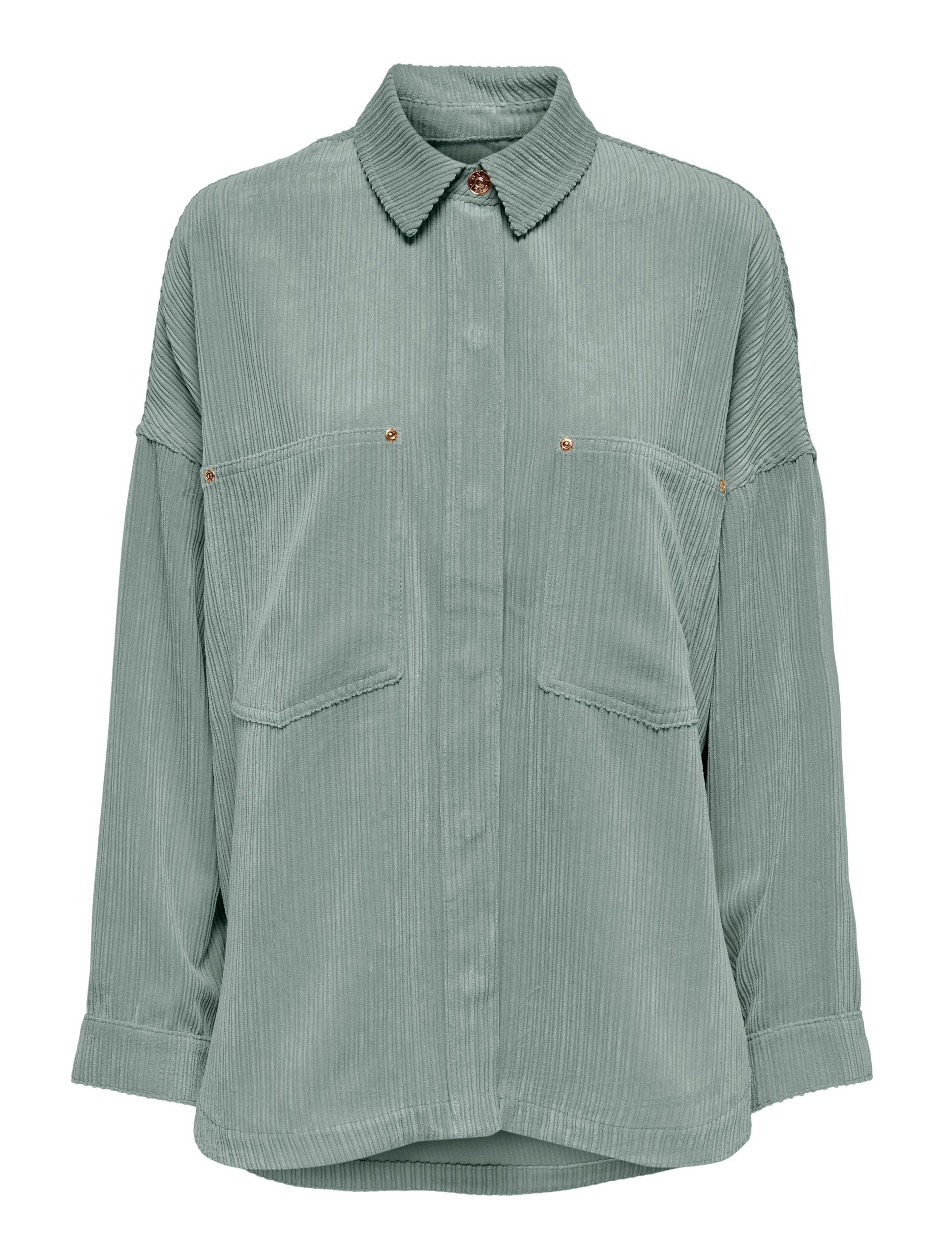 ONLJANINE-RAI OVS CORD SHACKET PNT 2 M Locker geschnitten - Jadeite