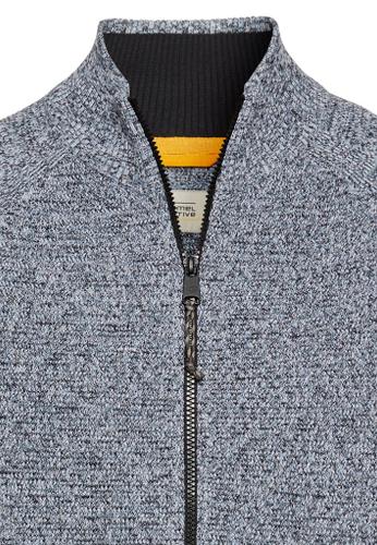 Strickjacke aus Baumwolle Blau L
