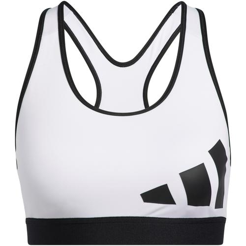 adidas Damen Believe This Medium-Support Workout Logo Sport-BH XS in Schwarz