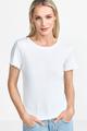 Rib T-Shirt Weiß L
