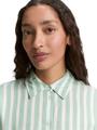 Loose Fit Bluse mit Streifenmuster 46 Loose Fit - Faded Green Off White Stripe