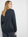 Elegante Bluse mit Raff-Detail 46 Leger - Navy