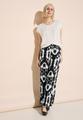 Leinenhose mit Print 34/30 - Black