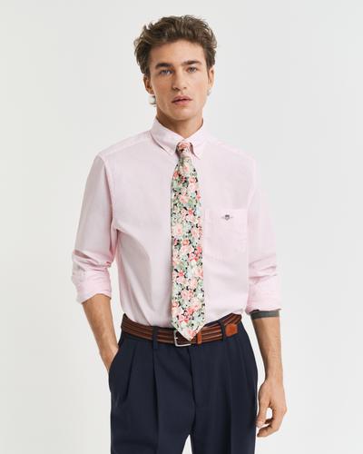 Regular Fit Classic Popeline Hemd M - Light Pink