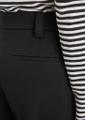 Interlock-Jersey-Hose wide 36 Wide Fit - Black