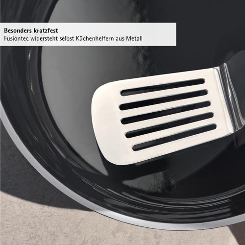 Fusiontec Mineral Pro, Kochtopf mit Deckel, 24 cm, Black