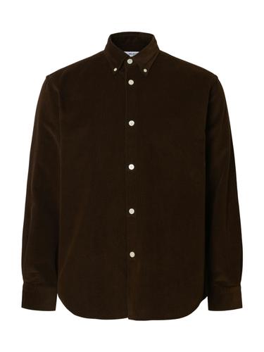 SLHREGDANNI CORD BD LS SHIRT NOOS M Normal geschnitten - Demitasse