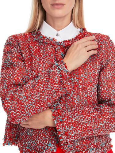 Bolero in Melé - aus 100 % Baumwolle 38 - Flame Red