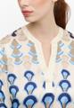 Bluse Viskose Langarm Beige 44/Langarm