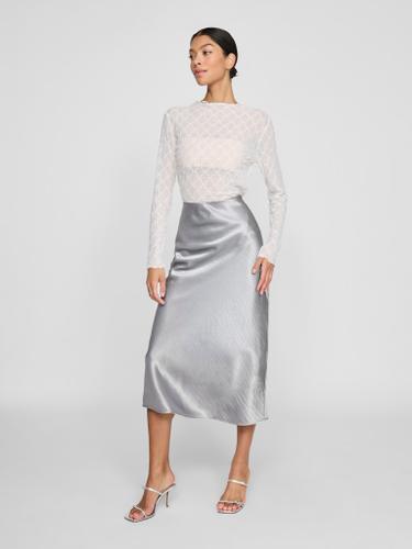 VIDINNE SILVER MIDI SKIRT #8 Silber 38