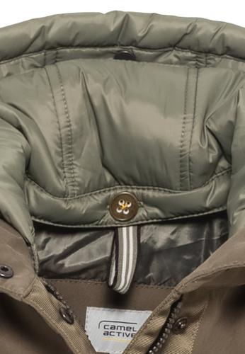 Funktionsmantel aus recyceltem Baumwollmix 42 Relaxed Fit - Dark Khaki