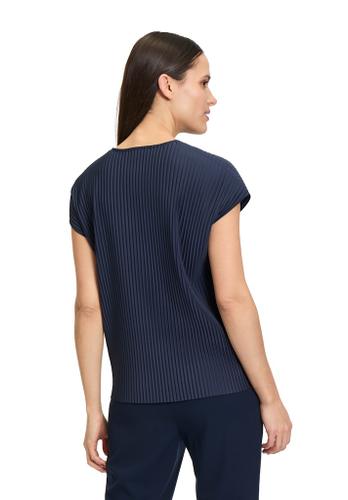 Kurzarm-Shirt Blau XXL