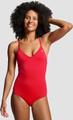 PUMA Damen Badeanzug SWIM WOMEN V-NECK CROSSBACK SW S in Rot