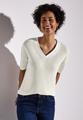 Strick-Look T-Shirt 36 - Off White