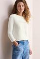 Shirt mit Schimmer-Print L - Vanilla White