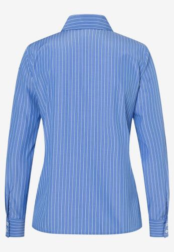 Streifenbluse mit Rüschen blau/weiß Frühjahrs-Kollektion Blau 42
