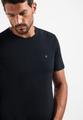 T-Shirt Crewneck Peached L Regular Fit - Black