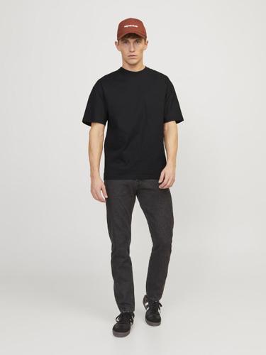 JORVIBE HEAVY TEE SS CREW NECK L Locker geschnitten - Black