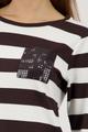 Sweatshirt mit Streifen 42 - Dark Chocolate Ringel