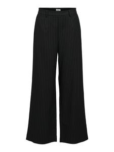 OBJLISA WIDE PANT AOP NOOS 34 Weiter Beinschnitt - Black