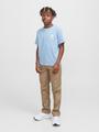 JJCHARGE PRINTED TEE SS CREW NECK JNR 152 Locker geschnitten - Chambray Blue