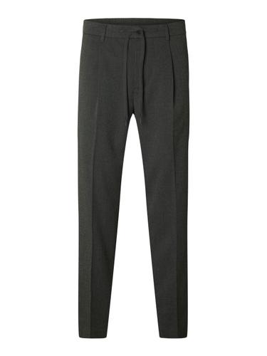 SLH190-REG TAPERED LEROY PLEAT PANT NOOS XL Verjüngt - Dark Grey Melange