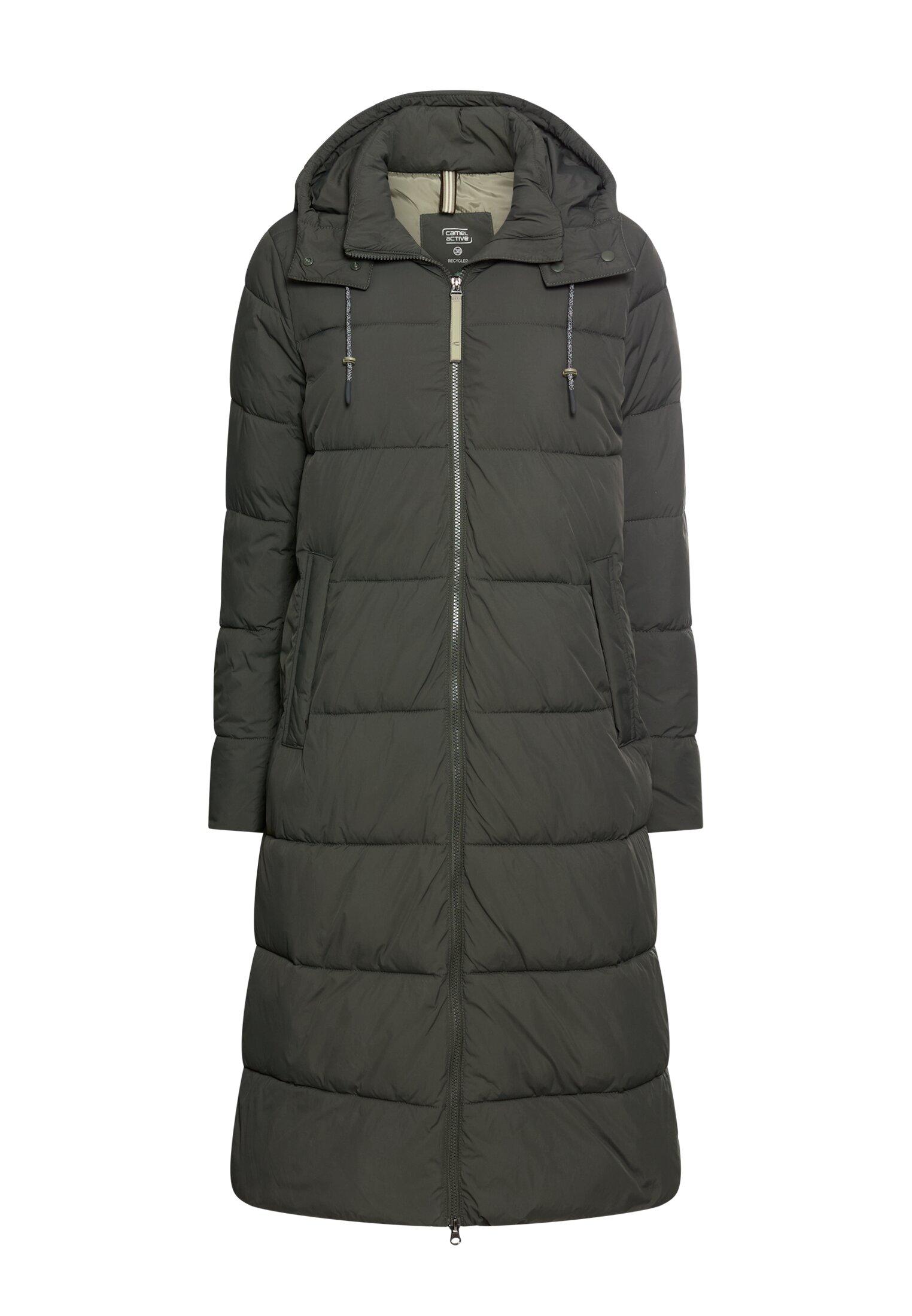 Wasserabweisender Mantel mit abnehmbarer Kapuze 44 Regular Fit - Forest Night