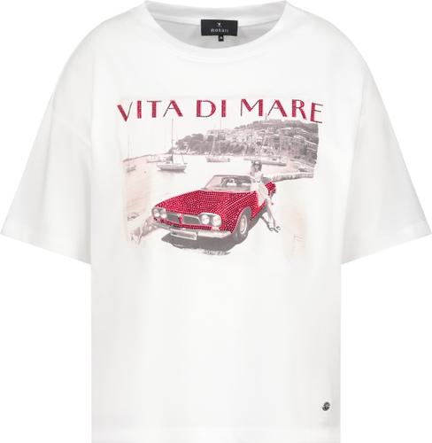 T-Shirt mit Auto-Print 38 - Cream