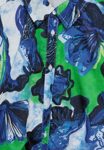 Midikleid mit Print M - Vanilla White