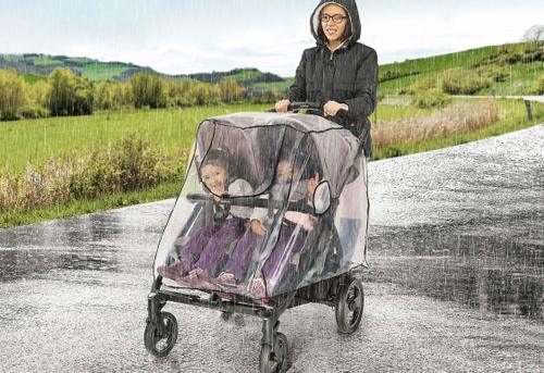 RainCover Twin Kinderwagen-Regenschutz