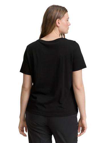 Plus Size - T-Shirt mit Print 48 Regular Fit - Black