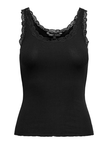 ONLSARA SHARAI LACE TANK TOP JRS NOOS S Normal geschnitten - Black