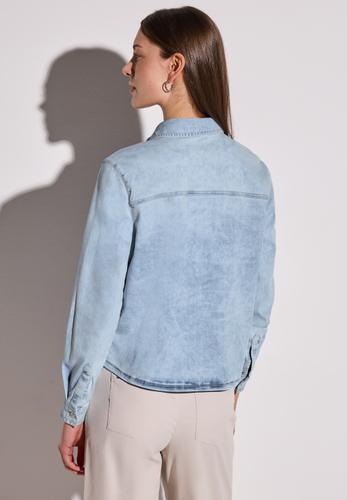 Denim Hemdbluse 38 - Light Blue Random Washed