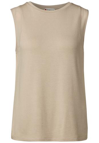 Top mit Chiffondetails 36 - Coastal Beige