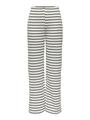 ONLEVA STRIPE WIDE LEG PANT JRS S Normal geschnitten - Cloud Dancer