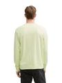 Basic Sweatshirt mit Logo-Print XL Regular Fit - Lime Cream Green