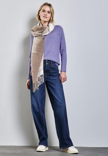 Kuscheliger V-Neck Pullover 36 - Viola Lilac Mel.